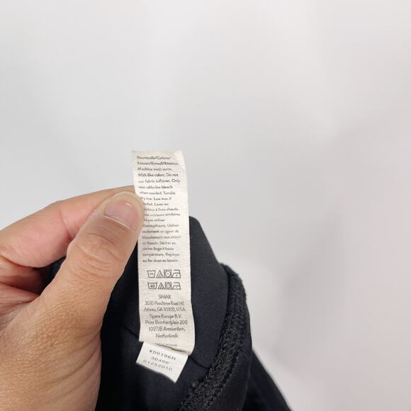 Spanx Medium M Black Booty Boost 14" Skort Perforated Woven Short Liner Ruffled - Picture 9 of 13